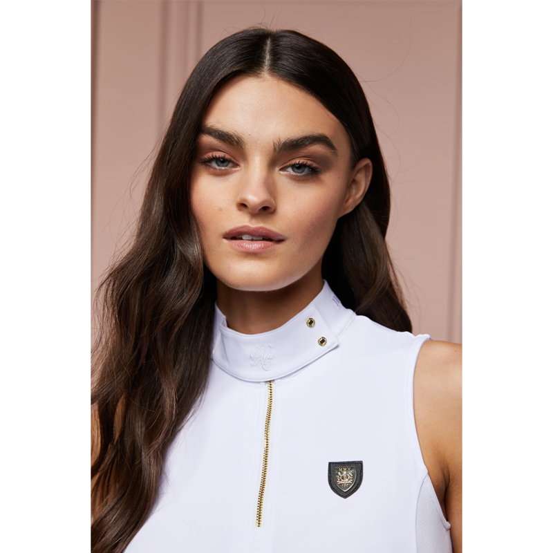 Holland Cooper Elite Sleeveless Base Layer - White-3